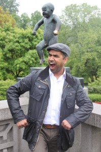 Vigeland Park, Oslo. Angry baby (+man!)