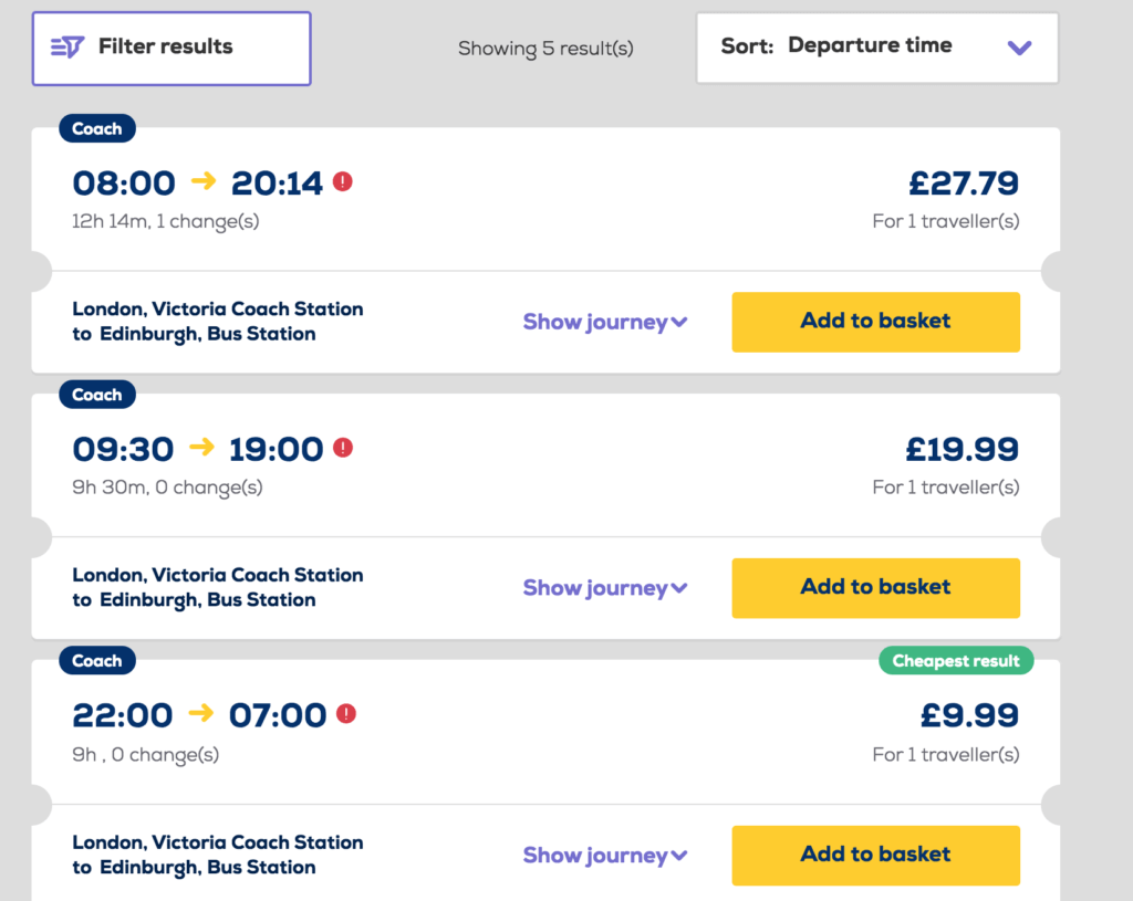 travel by bus in europe