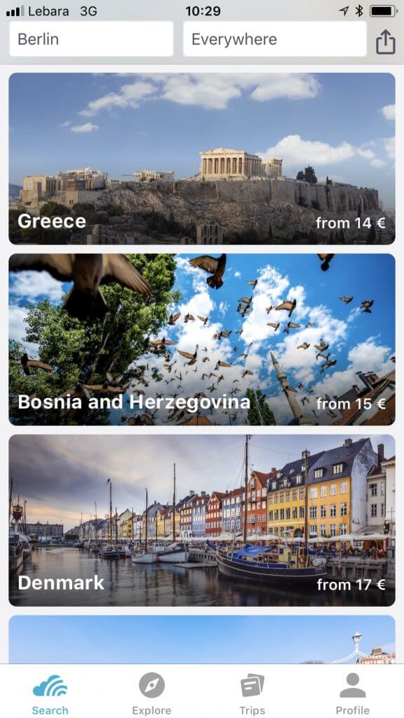 cheap europe travel route