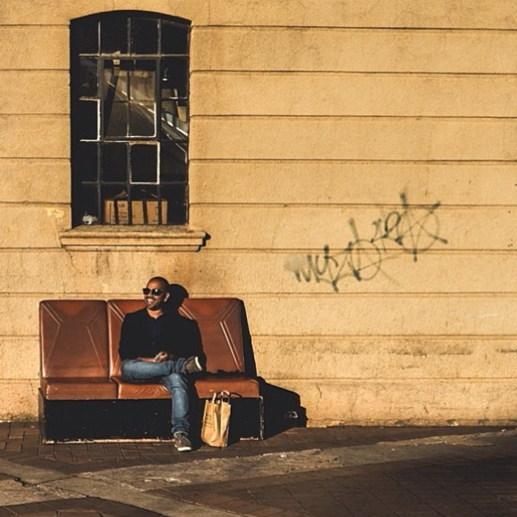 A few of #HolidayBraggie 's from recent trip to share with you. No 1 holidaybraggie- This is me on a unloved couch on the streets of downtown Johanessburg