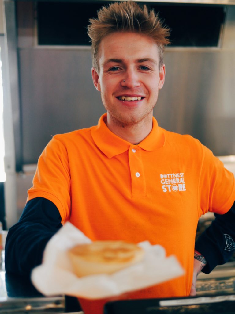 Rotto pie at the Rottnest Bakery