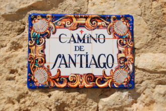 Camino de Santiago plaque