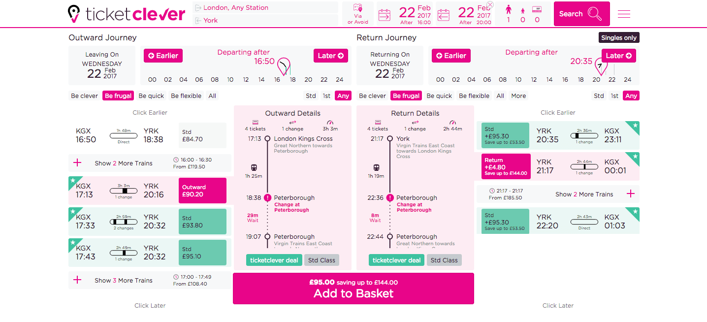 split ticketing cheap train tickets