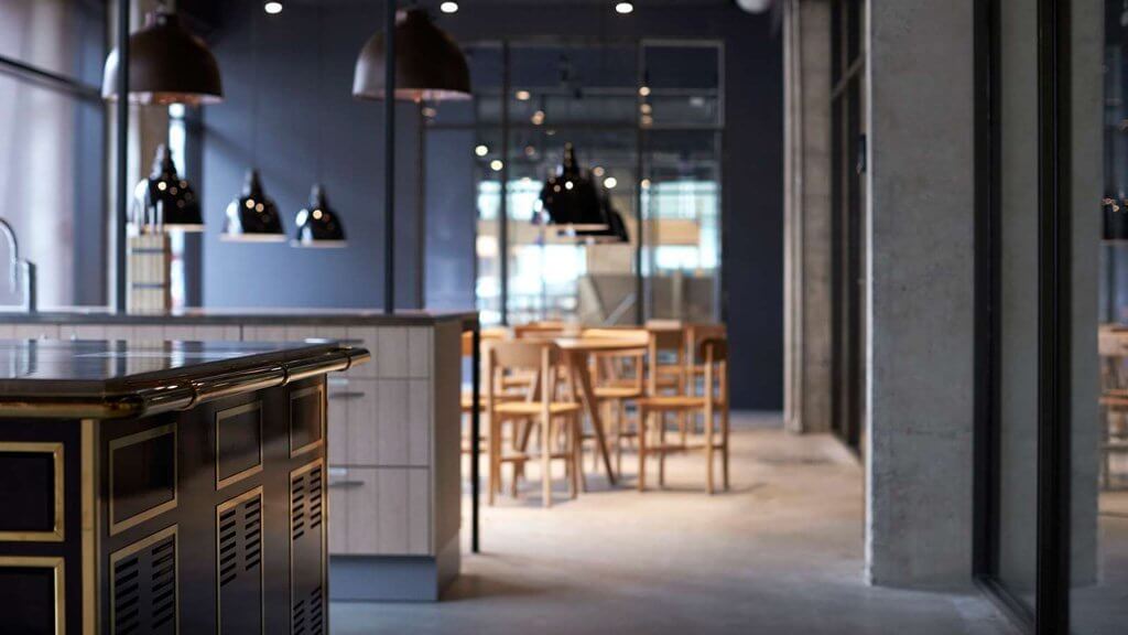 Dining area Steel House Copenhagen