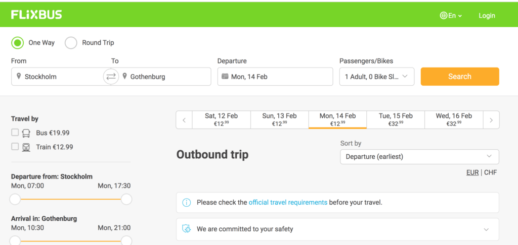 travel europe by train cost