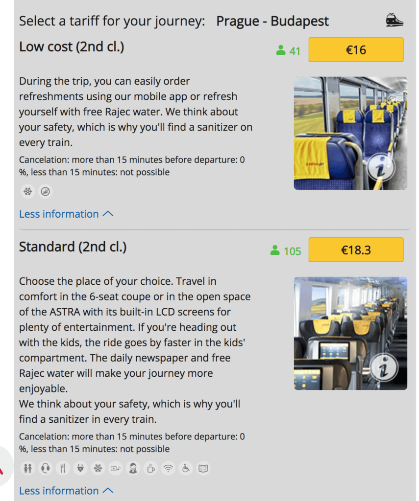 travel europe by train student