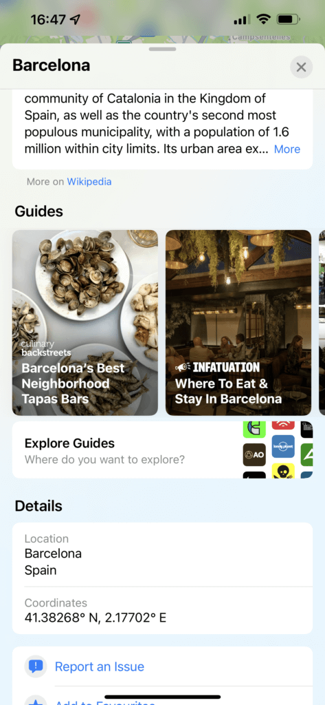 apple notes travel itinerary